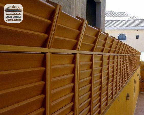 سواتر خشبية شرائح ومجدولة بجدة